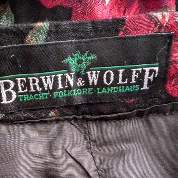 Vintage Cottagecore Jacquard Floral Maxi Skirt - Romantic Pleated Prairie - 42 - Picture 11 of 15